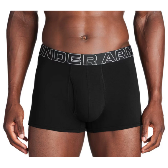 UNDER AMOUR bokserki męskie sportowe UA Perf Cotton, Kolor: czarny, Rozmiar: S