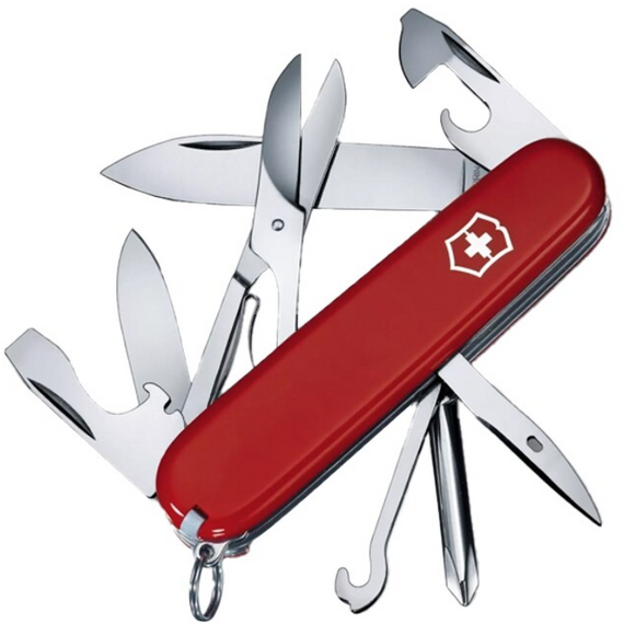 VICTORINOX scyzoryk Super Tinker, 91mm, Celidor, czerwony