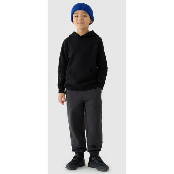 4F bluza z kapturem dla chłopca 4FJWSS25TSWSM1859 czarna, Kolor: czarny, Rozmiar: 146, 6 zdjęcie