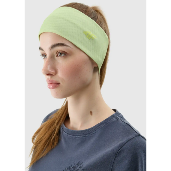 4F opaska na głowe damska do biegania 4FWSS25ABANU096 zielona, Kolor: zielony, Rozmiar: L/Xl, 2 zdjęcie