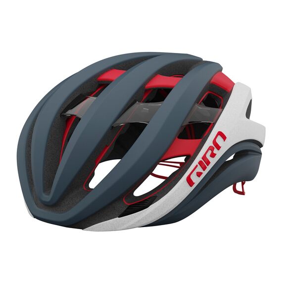 Kask szosowy GIRO AETHER SPHERICAL MIPS matte portaro gray biały czerwony, Kolor: czerwony, Rozmiar: S (51–55 cm), 2 zdjęcie