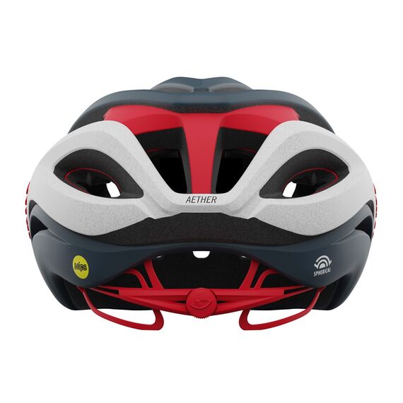 Kask szosowy GIRO AETHER SPHERICAL MIPS matte portaro gray biały czerwony, Kolor: czerwony, Rozmiar: S (51–55 cm), 3 zdjęcie