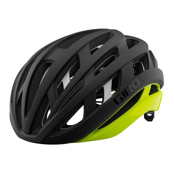 Kask szosowy GIRO HELIOS SPHERICAL MIPS matte czarny fade highlight żółty, Kolor: żółty, Rozmiar: S (51–55 cm), 2 zdjęcie