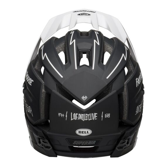 Kask full face BELL SUPER AIR R MIPS SPHERICAL matte czarny biały fasthouse, Kolor: biało-czarny, Rozmiar: M (55-59 cm), 3 zdjęcie