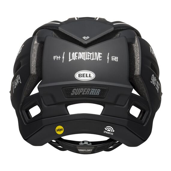 Kask full face BELL SUPER AIR R MIPS SPHERICAL matte czarny biały fasthouse, Kolor: biało-czarny, Rozmiar: L (59-63 cm), 5 zdjęcie