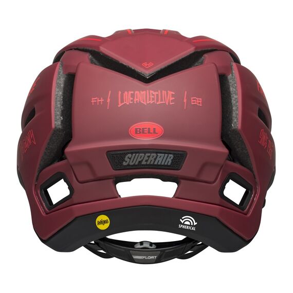 Kask full face BELL SUPER AIR R MIPS SPHERICAL matte czerwony czarny fasthouse, Kolor: czerwony, Rozmiar: S (52-56 cm), 5 zdjęcie