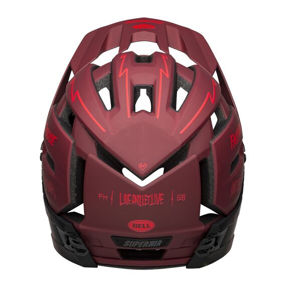 Kask full face BELL SUPER AIR R MIPS SPHERICAL matte czerwony czarny fasthouse, Kolor: czerwony, Rozmiar: L (59-63 cm), 3 zdjęcie