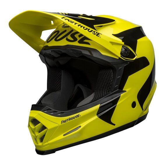 Kask full face BELL FULL-9 FUSION MIPS fasthouse gloss hi-viz czarny, Kolor: żółty, Rozmiar: M (55-57 cm), 2 zdjęcie Kask full face BELL FULL-9 FUSION MIPS fasthouse gloss hi-viz czarny, Kolor: żółty, Rozmiar: M (55-57 cm), 2 zdjęcie