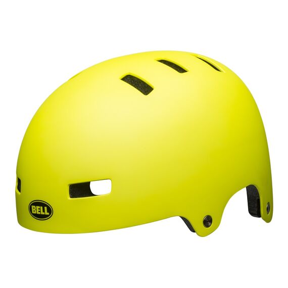 Kask bmx BELL LOCAL matowy żółty hi-viz, Kolor: żółty, Rozmiar: S (51–55 cm), 2 zdjęcie