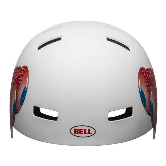 Kask bmx BELL LOCAL matowy biało-czerwony Eyes, Kolor: biało-czerwony, Rozmiar: L (59-61.5 cm), 3 zdjęcie