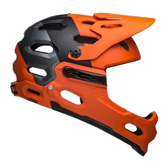 Kask full face BELL SUPER 3R MIPS matte orange czarny, Kolor: czarny, Rozmiar: S (52-56 cm)