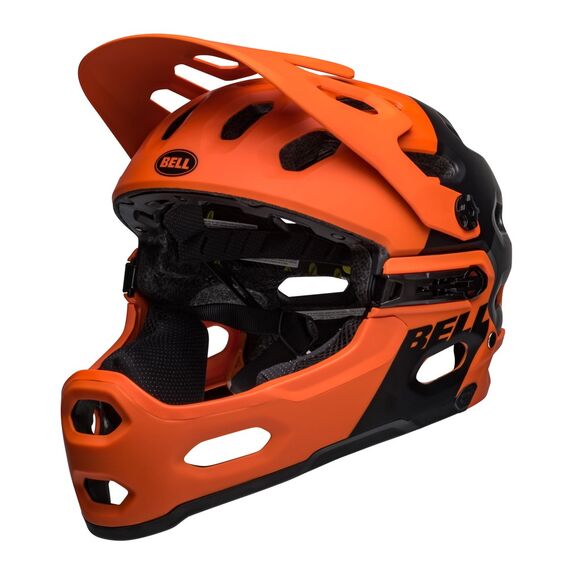 Kask full face BELL SUPER 3R MIPS matte orange czarny, Kolor: czarny, Rozmiar: S (52-56 cm), 3 zdjęcie