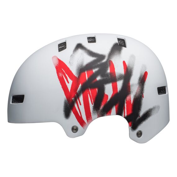 Kask bmx BELL LOCAL maotwy biały Scribble, Kolor: biało-czarny, Rozmiar: M (55-59 cm)