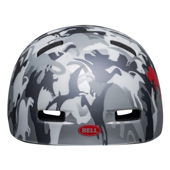 Kask dziecięcy BELL LIL RIPPER matte gray silver camosaurus, Kolor: szary, Rozmiar: XS (45–52 cm), 4 zdjęcie