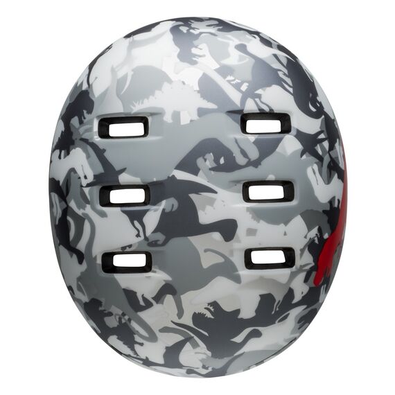 Kask dziecięcy BELL LIL RIPPER matte gray silver camosaurus, Kolor: szary, Rozmiar: XS (45–52 cm), 6 zdjęcie