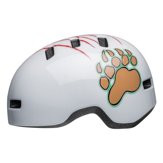 Kask dziecięcy BELL LIL RIPPER biały grizzly, Kolor: biało-pomarańczowy, Rozmiar: XS (45–52 cm)