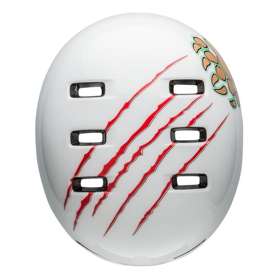 Kask dziecięcy BELL LIL RIPPER biały grizzly, Kolor: biało-pomarańczowy, Rozmiar: XS (45–52 cm), 6 zdjęcie