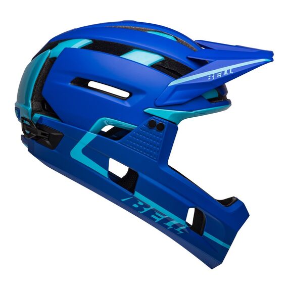 Kask full face BELL SUPER AIR R MIPS SPHERICAL matte gloss niebieski, Kolor: niebieski, Rozmiar: S (52-56 cm)
