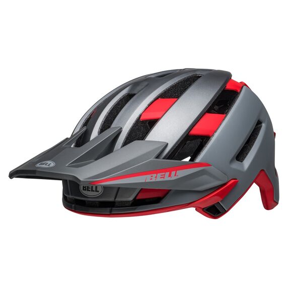 Kask full face BELL SUPER AIR R MIPS SPHERICAL matte gray czerwony, Kolor: szaro-czerwony, Rozmiar: M (55-59 cm), 5 zdjęcie
