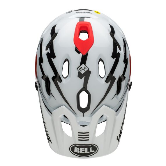Kask full face BELL SUPER DH MIPS SPHERICAL fasthouse matte gloss czarny biały, Kolor: biało-czarny, Rozmiar: L (58-62 cm), 6 zdjęcie