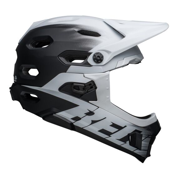 Kask full face BELL SUPER DH MIPS SPHERICAL matte czarny biały, Kolor: biały, Rozmiar: S (52-56 cm)