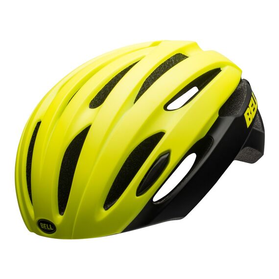 Kask gravel szosowy BELL AVENUE matte gloss hi-viz czarny, Kolor: żółty, Rozmiar: Uniwersalny S/M (50–57 cm), 2 zdjęcie