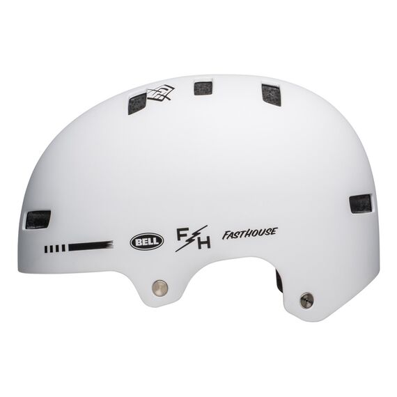 Kask bmx BELL LOCAL matowy biały fasthouse, Kolor: biały, Rozmiar: S (51–55 cm)
