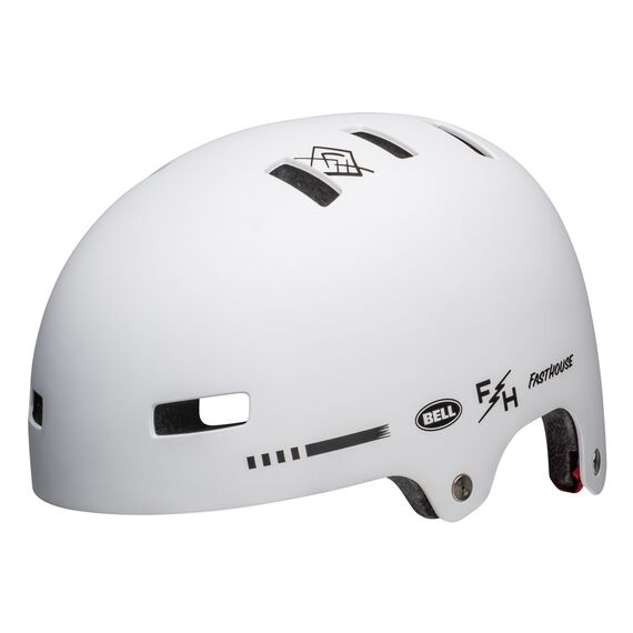 Kask bmx BELL LOCAL matowy biały fasthouse, Kolor: biały, Rozmiar: S (51–55 cm), 2 zdjęcie