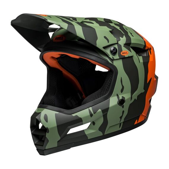 Kask full face BELL SANCTION 2 DLX MIPS ravine matte ciemny green orange, Kolor: zielony, Rozmiar: XL (59-61 cm), 2 zdjęcie