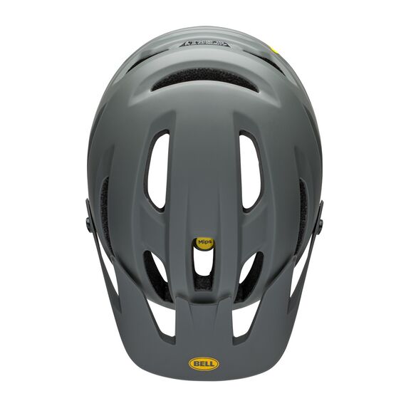 Kask mtb BELL 4FORTY matte gloss gray żółty, Kolor: szary, Rozmiar: M (55-59 cm), 4 zdjęcie