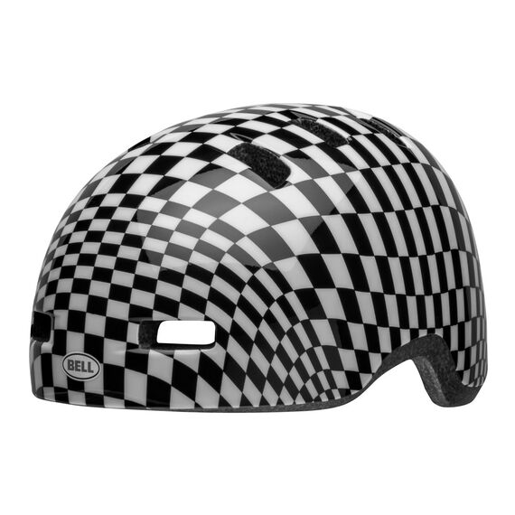 Kask dziecięcy BELL LIL RIPPER checker gloss czarny biały, Kolor: biały, Rozmiar: XS (45–52 cm), 2 zdjęcie