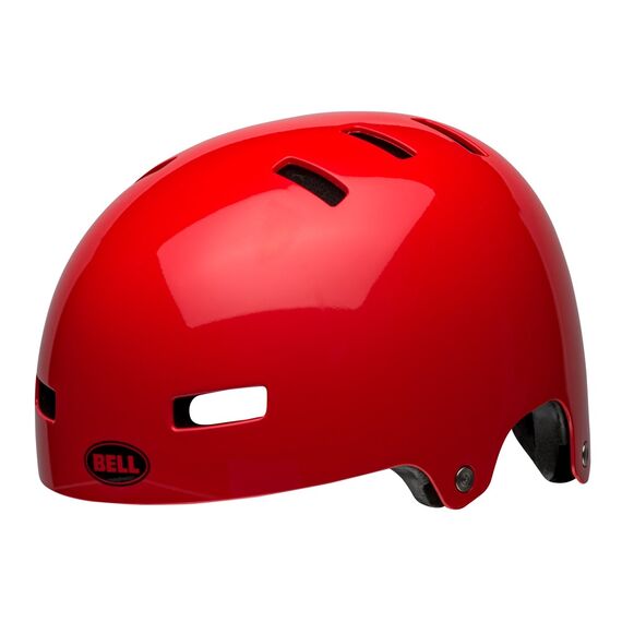 Kask juniorski BELL SPAN czerwony błyszczący, Kolor: czerwony, Rozmiar: S (51–55 cm), 2 zdjęcie