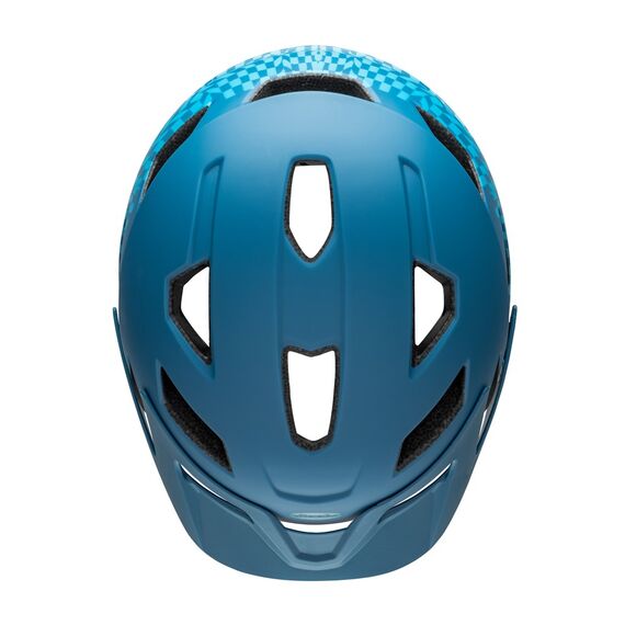Kask juniorski BELL SIDETRACK INTEGRATED MIPS wavy checks matte niebieski roz. Uniwersalny, Kolor: niebieski, Rozmiar: Uniwersalny (50–57 cm), 4 zdjęcie