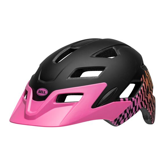 Kask juniorski BELL SIDETRACK INTEGRATED MIPS wavy checks matte różowy roz. Uniwersalny, Kolor: różowy, Rozmiar: Uniwersalny (50–57 cm), 2 zdjęcie