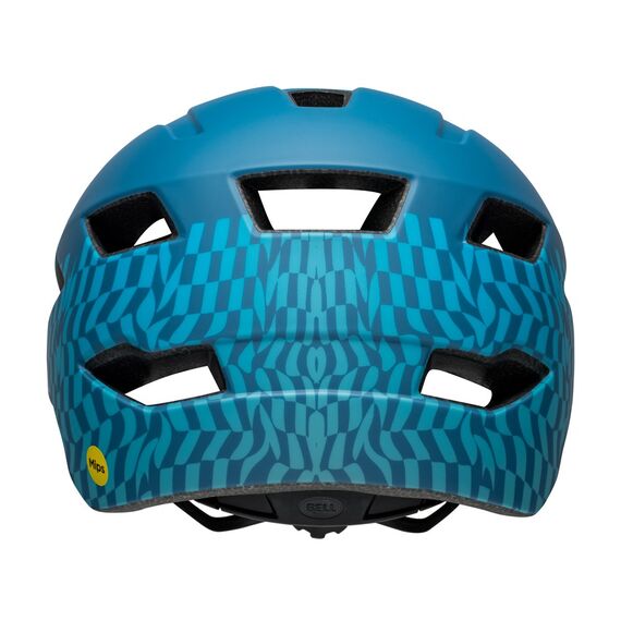 Kask juniorski BELL SIDETRACK wavy checks matte niebieski Uniwersalny (50–57 cm), 3 zdjęcie