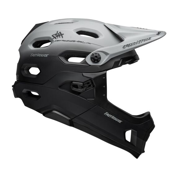 Kask full face BELL SUPER DH MIPS SPHERICAL fasthouse taco tuesday matte gray czarny, Kolor: czarny, Rozmiar: S (52-56 cm)
