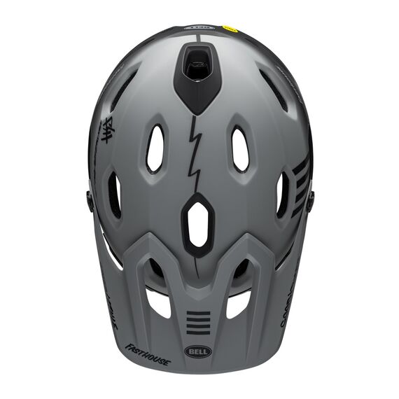 Kask full face BELL SUPER DH MIPS SPHERICAL fasthouse taco tuesday matte gray czarny, Kolor: czarny, Rozmiar: L (58-62 cm), 5 zdjęcie