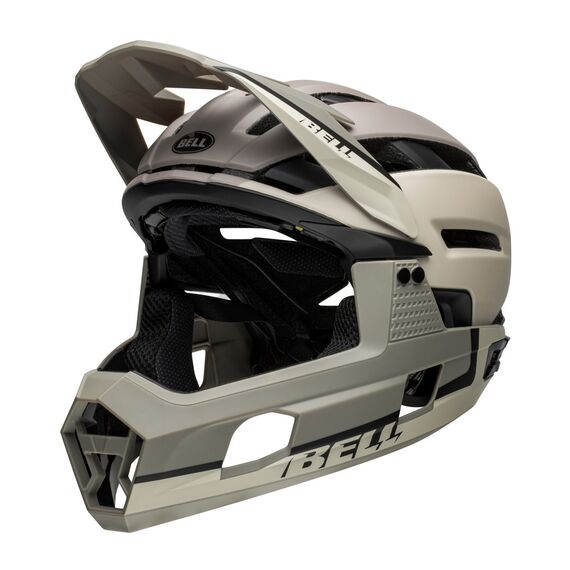 Kask full face BELL SUPER AIR R MIPS SPHERICAL matte cement gray, Kolor: szary, Rozmiar: S (52-56 cm), 2 zdjęcie