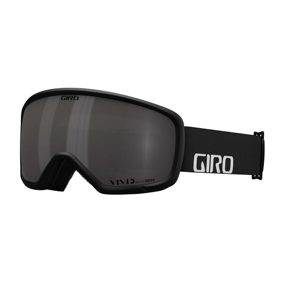 Gogle zimowe GIRO RINGO czarny WORDMARK (Szyba lustrzana kolorowa VIVID-Carl Zeiss SMOKE 19-42% S2)