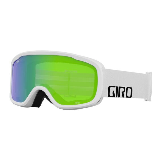 Gogle zimowe GIRO CRUZ biały WORDMARK (Szyba lustrzana kolorowa LODEN GREEN 26% S2)