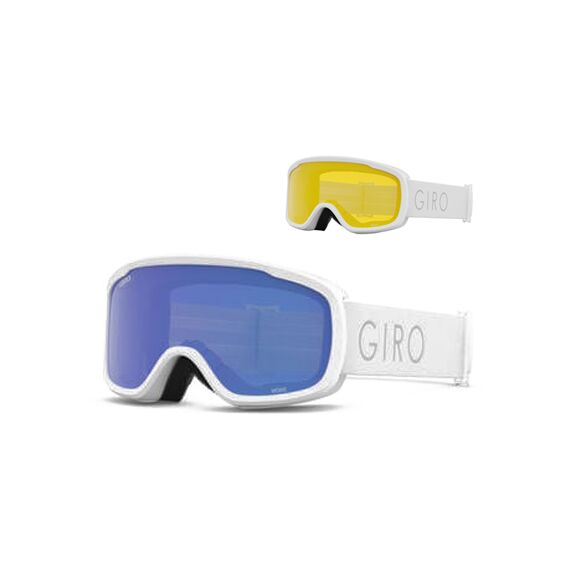 Gogle zimowe GIRO MOXIE biały CORE LIGHT (szyba szary COBALT 8-18% S3 + żółty 77% S1)