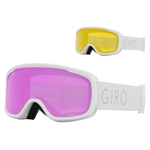 Gogle zimowe GIRO MOXIE biały CORE LIGHT (szyba AMBER różowy 19-42% S2 + żółty 77% S1)