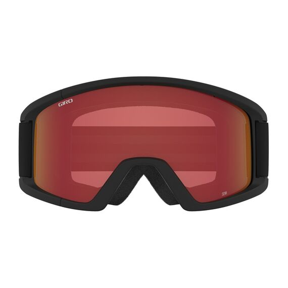 Gogle zimowe GIRO SEMI czarny WORDMARK (Szyba lustrzana kolorowa AMBER SCARLET 19-42% S2 + Szyba kolorowa żółty 84% S0), 2 zdjęcie