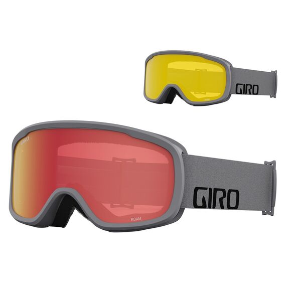 Gogle zimowe GIRO ROAM szary WORDMARK (szyba AMBER SCARLET 19-42% S2 + żółty 77% S1)