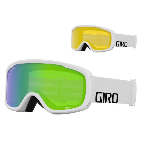 Gogle zimowe GIRO ROAM biały WORDMARK (szyba LODEN GREEN 26% S2 + żółty 77% S1)