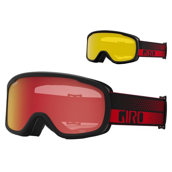 Gogle zimowe GIRO ROAM czerwony FLOW (szyba AMBER SCARLET 19-42% S2 + żółty 77% S1)
