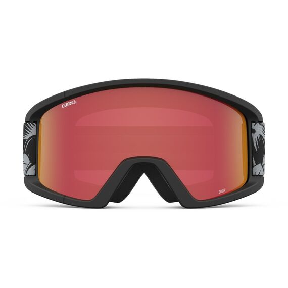 Gogle zimowe GIRO DYLAN czarny & szary BOTANICAL LX (Szyba lustrzana kolorowa AMBER SCARLET 19-42% S2 + Szyba kolorowa żółty 84% S0), 2 zdjęcie