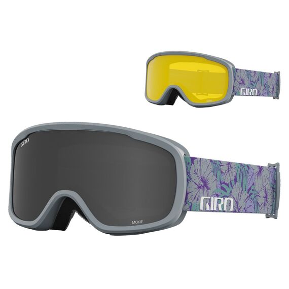 Gogle zimowe GIRO MOXIE szary BOTANICAL (szyba ULTRA czarny + żółty 77% S1)