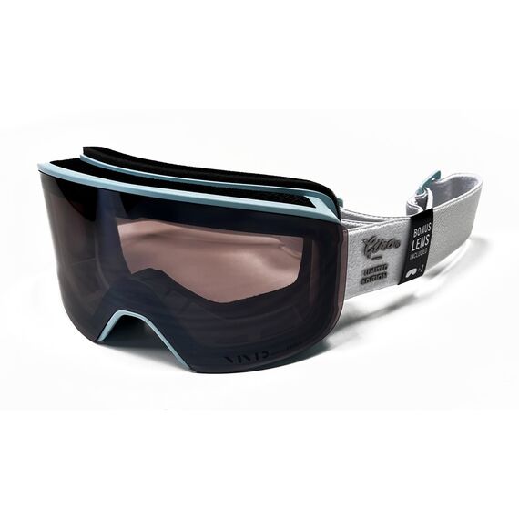 Gogle zimowe GIRO AXIS DOLPHINE niebieski (Szyba lustrzana kolorowa VIVID-Carl Zeiss VIVID SMOKE 19-42% S2 + Szyba lustrzana kolorowa VIVID-Carl Zeiss INFRARED 58% S1)