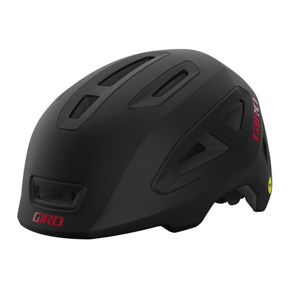 Kask dziecięcy GIRO SCAMP II matte czarny czerwony, Kolor: czarny, Rozmiar: 45-49, 2 zdjęcie